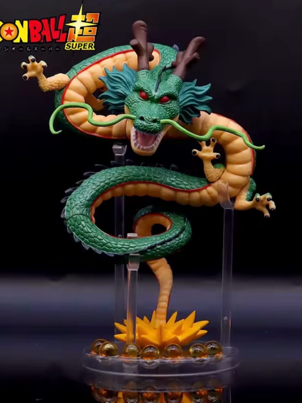 New 18CM Dragon Ball Z Shenron Figure
PVC Anime Statue Collectible Toy W
Balls